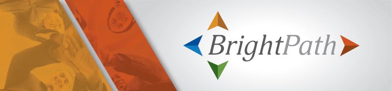 Brightpath logo with arrows pointing out