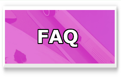 Pink box with text FAQ click to view