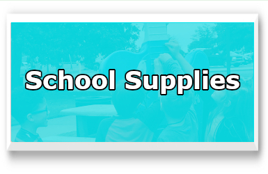 Light Blue box with text School Supplies click to view